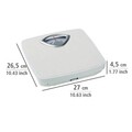 Wenko Mechanikus mérleg, Bathroom Scale, 27 x 26.5 x 4.5 cm, fém/műanyag, fehér