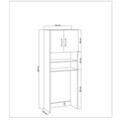 Fürdőszobai szekrény FLY123005, Gauge Concept, 64x20x180 cm, PAL, fehér