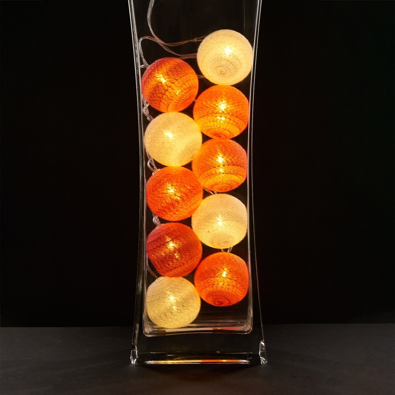 Orange Fénydekoráció 10 LED-el, Heinner Home, 180 cm, műanyag, rózsaszín/narancssárga