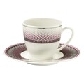 6 db csésze + 6 tányér készlet, Kutahya Porselen, BNKL12KT4309203, 50 ml, porcelán, többszínű