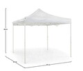 Pandora Gazebo Kerti pavilon, Bizzotto, 291 x 431 x 290 cm, összecsukható, acél/Oxford 420D poliészter, fehér