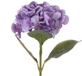 Művirág Hydrangea, H65 cm, polivinil,  sőtet lila