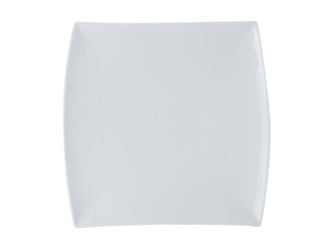 Téglalap alakú tányér, Maxwell & Williams, White Basics Square, 17 x 30 cm, porcelán, fehér