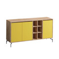 Consola, Mod Design, KAJA, 140x94x40 cm, Stejar / Galben