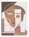 Tablou decorativ Face, Mauro Ferretti, 60x80 cm, canvas pictat manual, multicolor