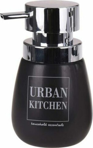 Urban Kitchen folyékony szappanadagoló, 300 ml, 8,5x15 cm, dolomit, fekete