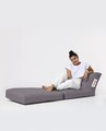 Siesta Kihúzható fotel, Ferndale Bean Bag, 55 - 180 cm, vízhatlan poliészter, hamuszürke