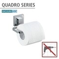 WC-papír tartó, Wenko, Quadro Vacuum-Loc®, 14 x 6 x 11 cm, rozsdamentes acél / műanyag