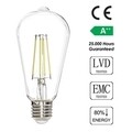 LED izzó, Zsálya, ST64 - Fehér, 7 W, 6500K, 806 Lm, üveg