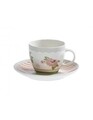 4 db-os csésze kávés tányérral, Nonna Rosa S, Brandani, 90 ml, porcelán