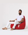 Bean Bag Puff fotel, Ferndale Drop L, 80 x 80 cm, vízhatlan poliészter, piros