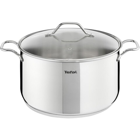 Fazék Tefal Intuition fedéllel, 22 cm Ø, 6 L, rozsdamentes acél