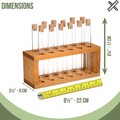 12 darabos Tároló  szett UP00211, Forsberg, üveg/fa