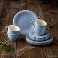 12 részes kávéskészlet, mint a Villeroy & Boch, Color Loop Horizon, prémium porcelán, kék