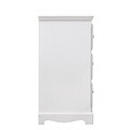 Comoda cu 4 sertare, Blanc, Bizzotto, 80x40x80 cm, MDF, finisaj mat