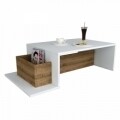 Masuta pentru living, Wooden Art, Pot White Walnut, 106.8x32x60 cm