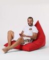 Bean Bag Ferndale Babzsák, Pyramid Bed, 145 cm, vízhatlan poliészter, piros