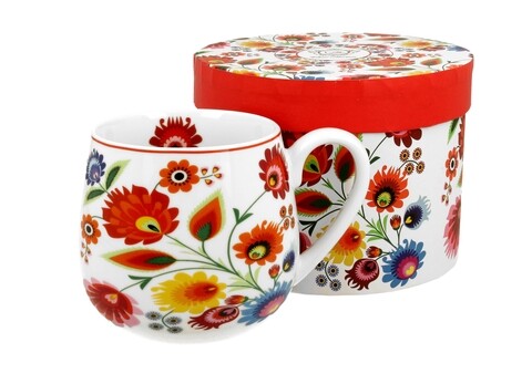 Csésze, DUO, Lowicz, 430 ml, porcelán, többszínű