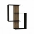 Raft pentru perete, Homitis, Paranoid - Anthracite, Dark Oak, 20x64x85 cm